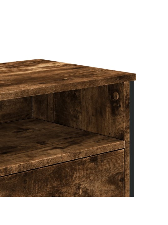 Televizoriaus spintelė, dūminio ąžuolo, 122x34x41cm, mediena