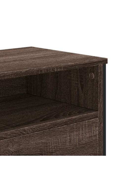 Televizoriaus spintelė, ruda ąžuolo, 122x34x41cm, mediena