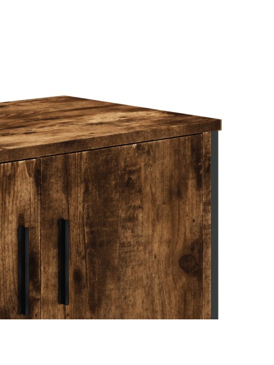 Televizoriaus spintelė, dūminio ąžuolo, 122x34x41cm, mediena