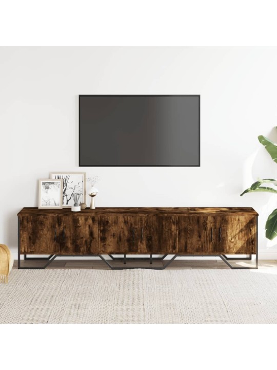 Televizoriaus spintelė, dūminio ąžuolo, 180x34x41cm, mediena