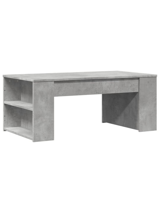 Kavos staliukas, betono pilkas, 102x55x42cm, apdirbta mediena