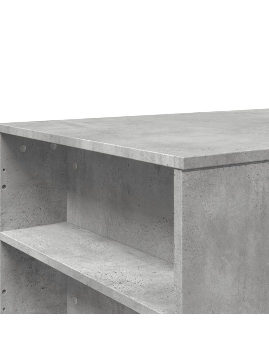 Kavos staliukas, betono pilkas, 102x55x42cm, apdirbta mediena