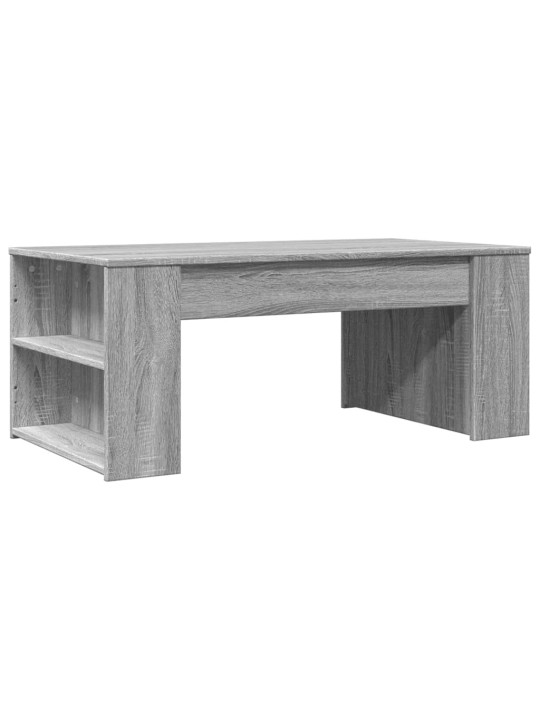 Kavos staliukas, pilkas ąžuolo, 102x55x42cm, apdirbta mediena