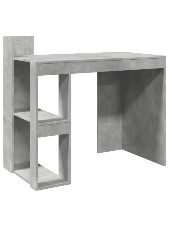 Biuro stalas, betono pilkas, 103,5x56,5x94cm, apdirbta mediena