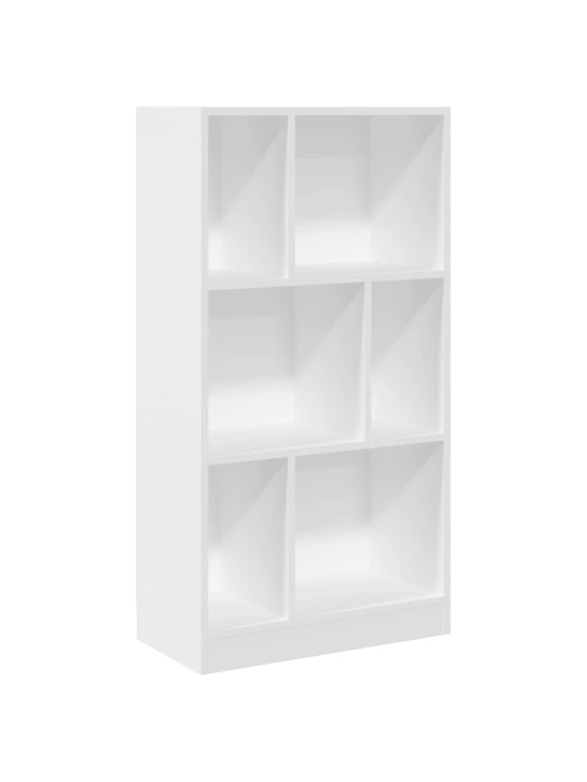 Knygų spinta, baltos spalvos, 57x28,5x107,5cm, apdirbta mediena