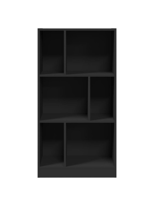 Knygų spinta, juodos spalvos, 57x28,5x107,5cm, apdirbta mediena