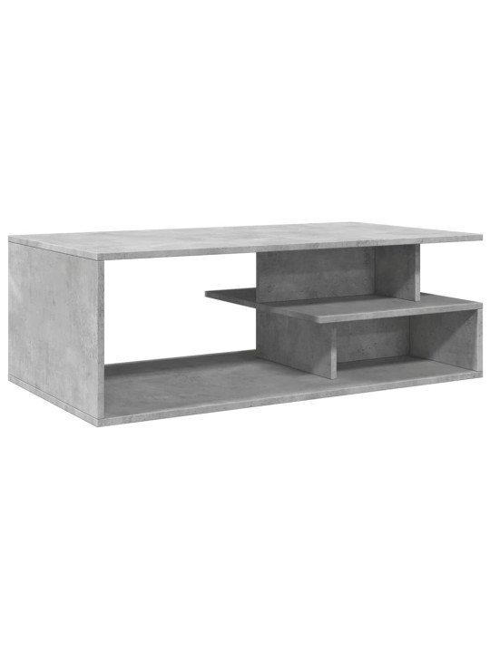 Kavos staliukas, betono pilkas, 102x55x35cm, apdirbta mediena
