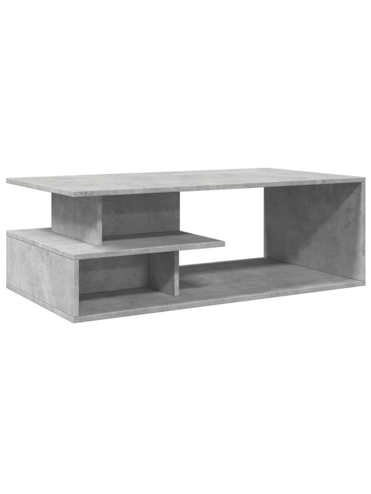 Kavos staliukas, betono pilkas, 102x55x35cm, apdirbta mediena