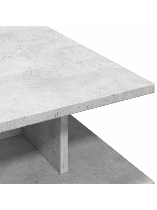 Kavos staliukas, betono pilkas, 102x55x35cm, apdirbta mediena