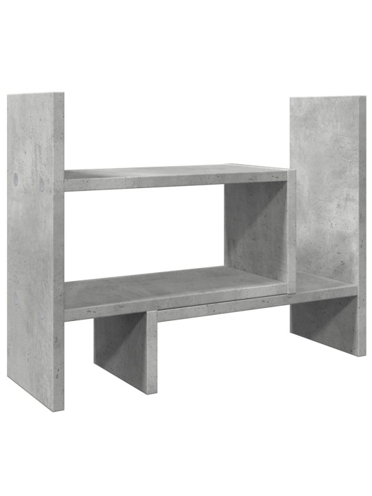 Rašomojo stalo lentyna, betono, 38,5x17x39cm, apdirbta mediena
