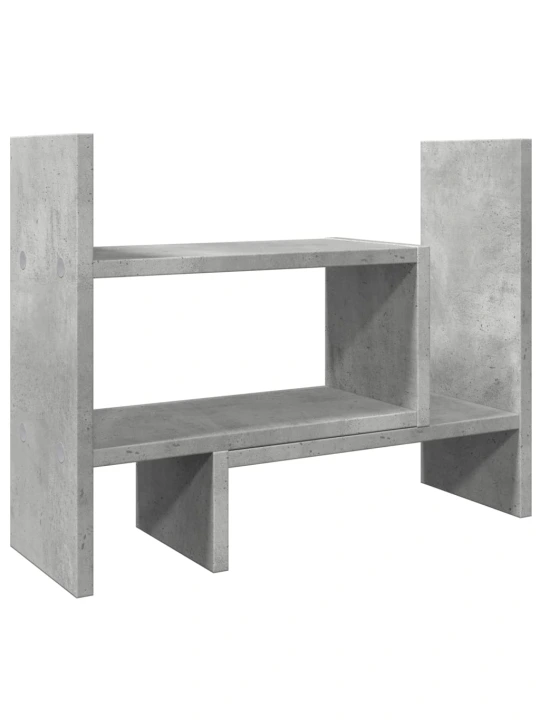 Rašomojo stalo lentyna, betono, 38,5x17x39cm, apdirbta mediena