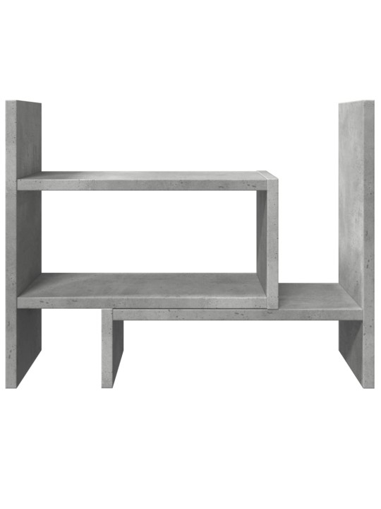 Rašomojo stalo lentyna, betono, 38,5x17x39cm, apdirbta mediena