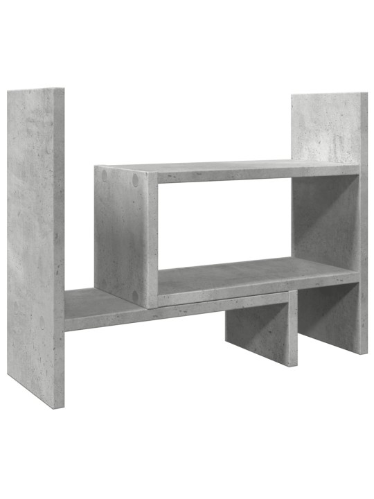Rašomojo stalo lentyna, betono, 38,5x17x39cm, apdirbta mediena