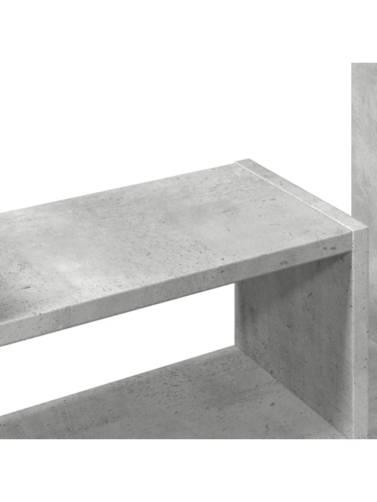 Rašomojo stalo lentyna, betono, 38,5x17x39cm, apdirbta mediena