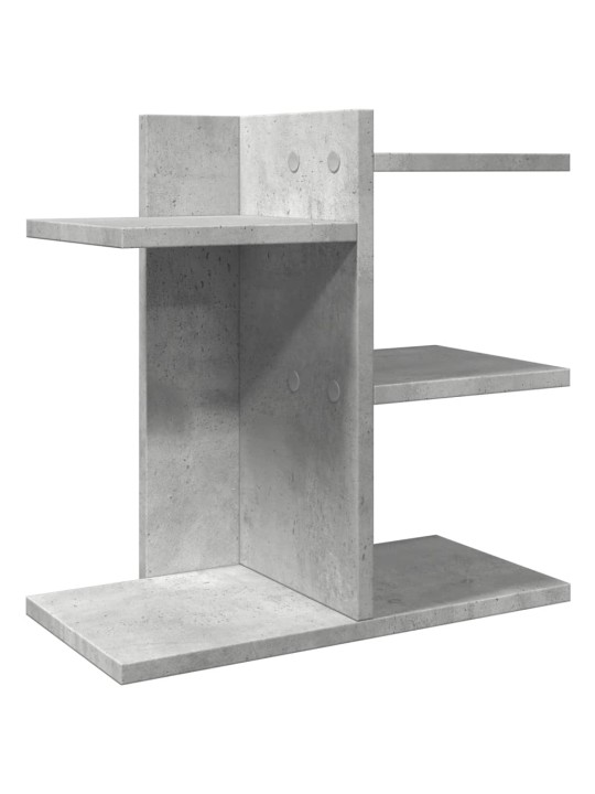 Rašomojo stalo lentyna, betono, 42x21,5x42cm, apdirbta mediena