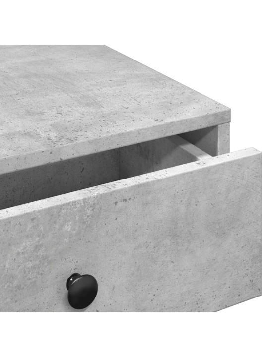 Kavos staliukas, betono pilkos spalvos, 90x90x28cm, MDP