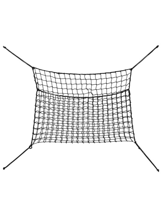 Šieno tinkleliai, 2vnt., juodas, 90x60cm, stačiakampis, PP