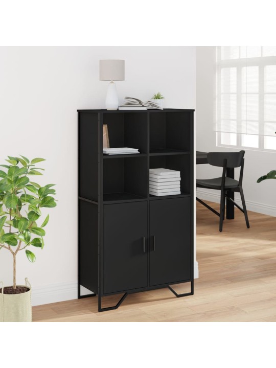 Komoda, juodos spalvos, 79,5x35,5x137,5cm, apdirbta mediena