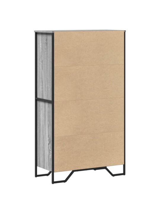 Komoda, juodos spalvos, 79,5x35,5x137,5cm, apdirbta mediena