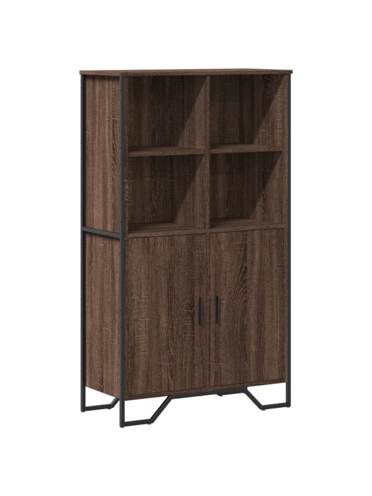 Komoda, sonoma pilkos, 79,5x35,5x137,5cm, apdirbta mediena