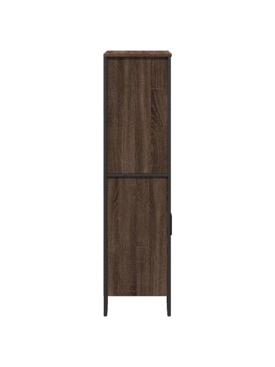 Komoda, sonoma pilkos, 79,5x35,5x137,5cm, apdirbta mediena