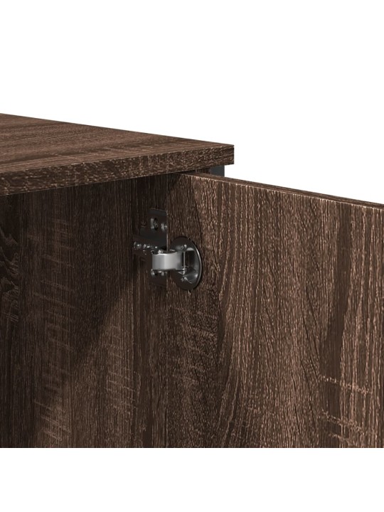 Komoda, sonoma pilkos, 79,5x35,5x137,5cm, apdirbta mediena
