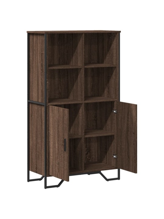 Komoda, sonoma pilkos, 79,5x35,5x137,5cm, apdirbta mediena