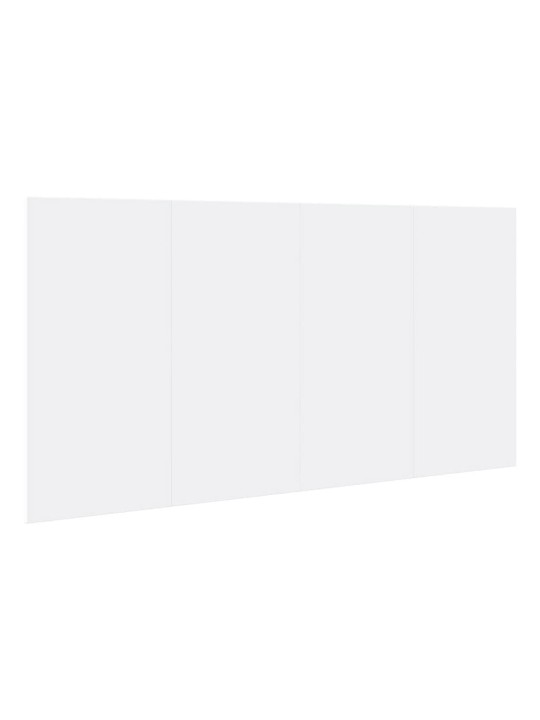 Lovos galvūgalis su spintelėmis, baltas, 120cm, mediena