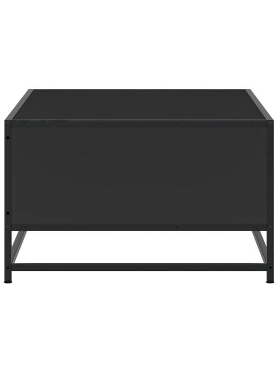 Kavos staliukas, juodas, 100x57x35cm, apdirbta mediena/metalas