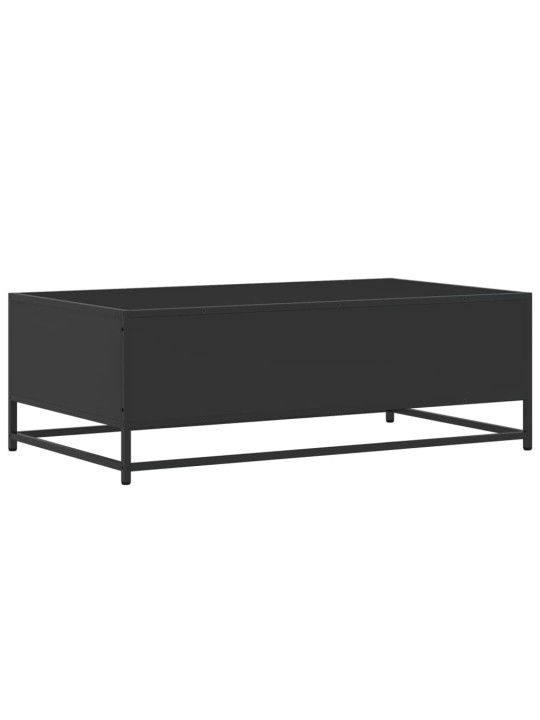 Kavos staliukas, juodas, 100x57x35cm, apdirbta mediena/metalas