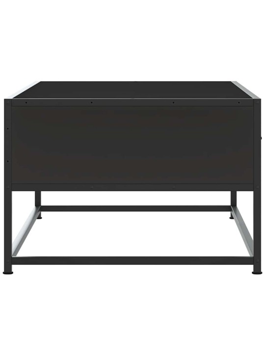 Kavos staliukas, juodas, 100x50x35cm, apdirbta mediena/metalas