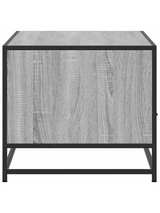 Kavos staliukas, pilkas ąžuolo, 100x50x45cm, mediena ir metalas