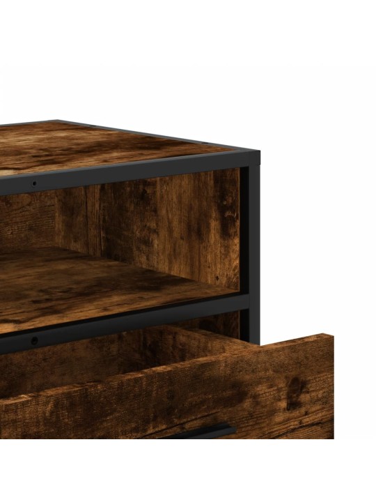 Televizoriaus spintelė, dūminė, 80x34,5x40cm, mediena/metalas