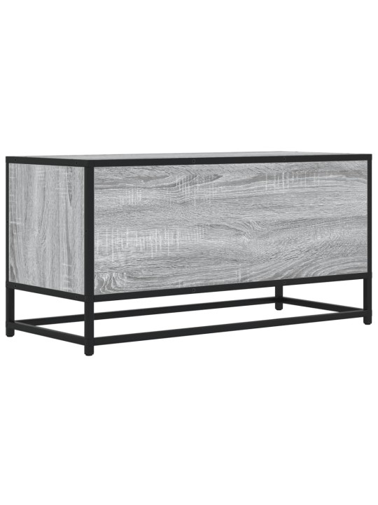 Televizoriaus spintelė, pilka, 80x34,5x40cm, mediena ir metalas