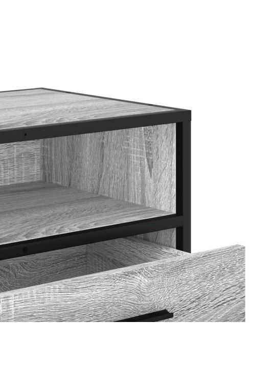 Televizoriaus spintelė, pilka, 80x34,5x40cm, mediena ir metalas