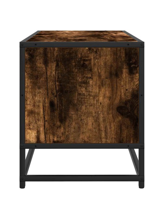 Televizoriaus spintelė, dūminė, 80x34,5x40cm, mediena/metalas
