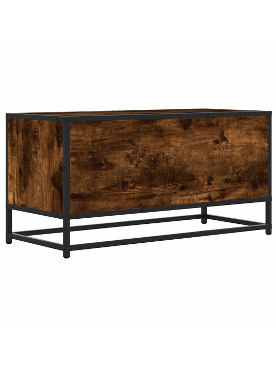 Televizoriaus spintelė, dūminė, 80x34,5x40cm, mediena/metalas