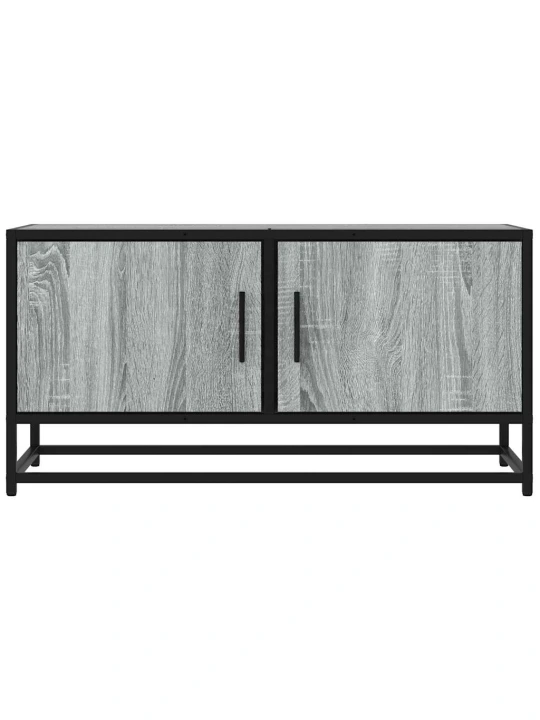 Televizoriaus spintelė, pilka, 80x34,5x40cm, mediena ir metalas