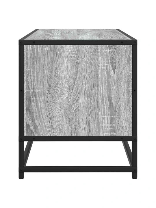 Televizoriaus spintelė, pilka, 80x34,5x40cm, mediena ir metalas