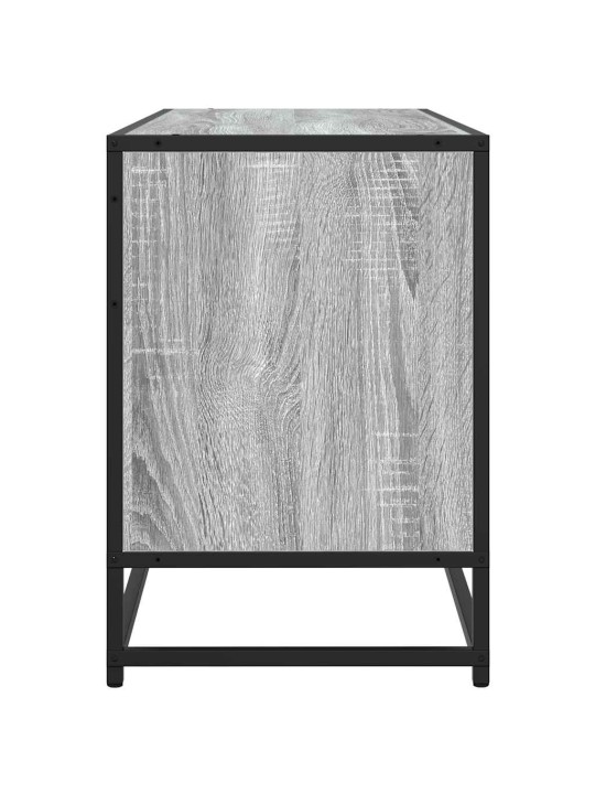 Televizoriaus spintelė, pilka, 100x35x50cm, mediena ir metalas