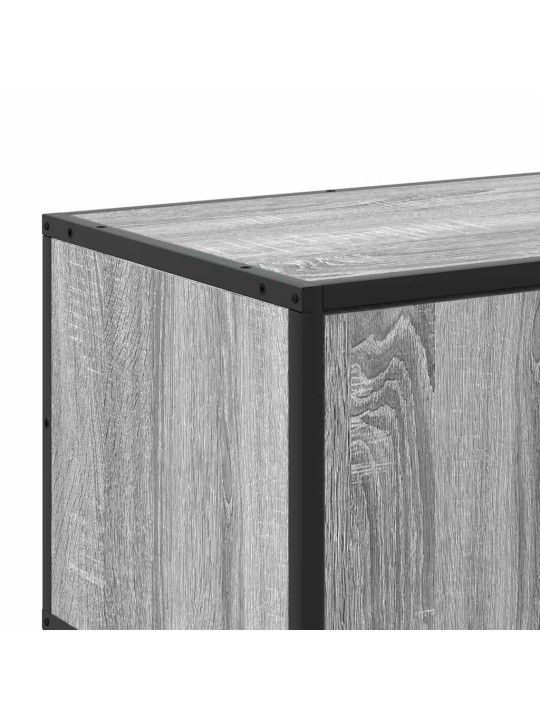 Televizoriaus spintelė, pilka, 100x35x50cm, mediena ir metalas