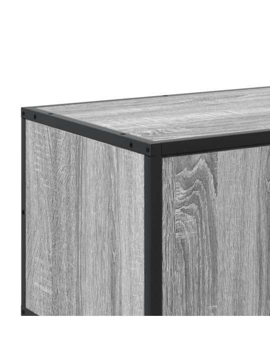 Televizoriaus spintelė, pilka, 100x35x41cm, mediena ir metalas