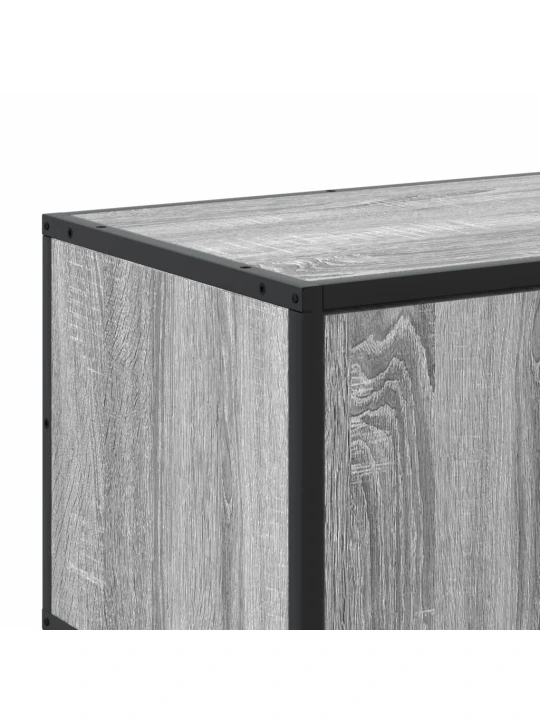Televizoriaus spintelė, pilka, 100x35x41cm, mediena ir metalas