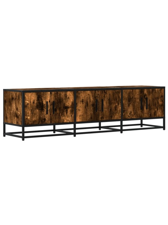 Televizoriaus spintelė, dūminė, 150x35x41cm, mediena ir metalas