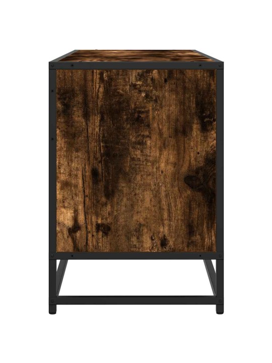 Televizoriaus spintelė, dūminė, 150x35x41cm, mediena ir metalas
