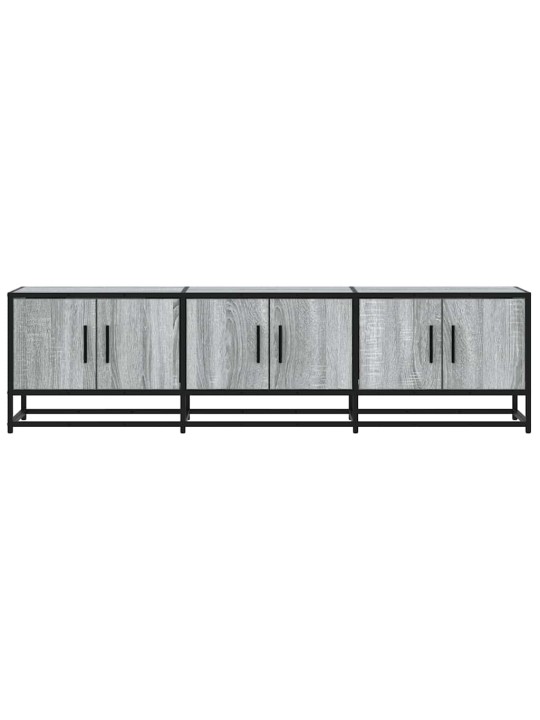 Televizoriaus spintelė, pilka, 150x35x41cm, mediena ir metalas