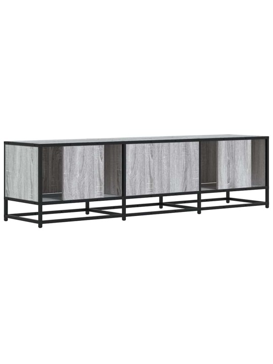 Televizoriaus spintelė, pilka, 150x35x41cm, mediena ir metalas