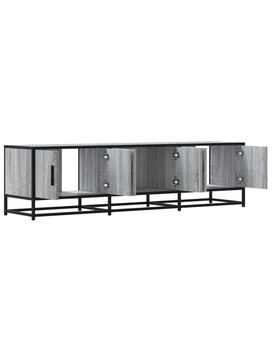 Televizoriaus spintelė, pilka, 150x35x41cm, mediena ir metalas