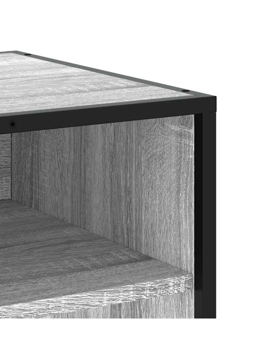 Televizoriaus spintelė, pilka, 61x40x46cm, mediena ir metalas
