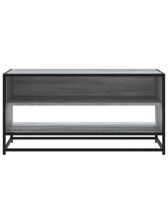 Televizoriaus spintelė, pilka, 91x40x46cm, mediena ir metalas